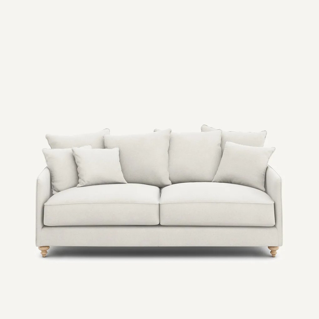 3-zits slaapbank van linnen fluweel, LAZARE