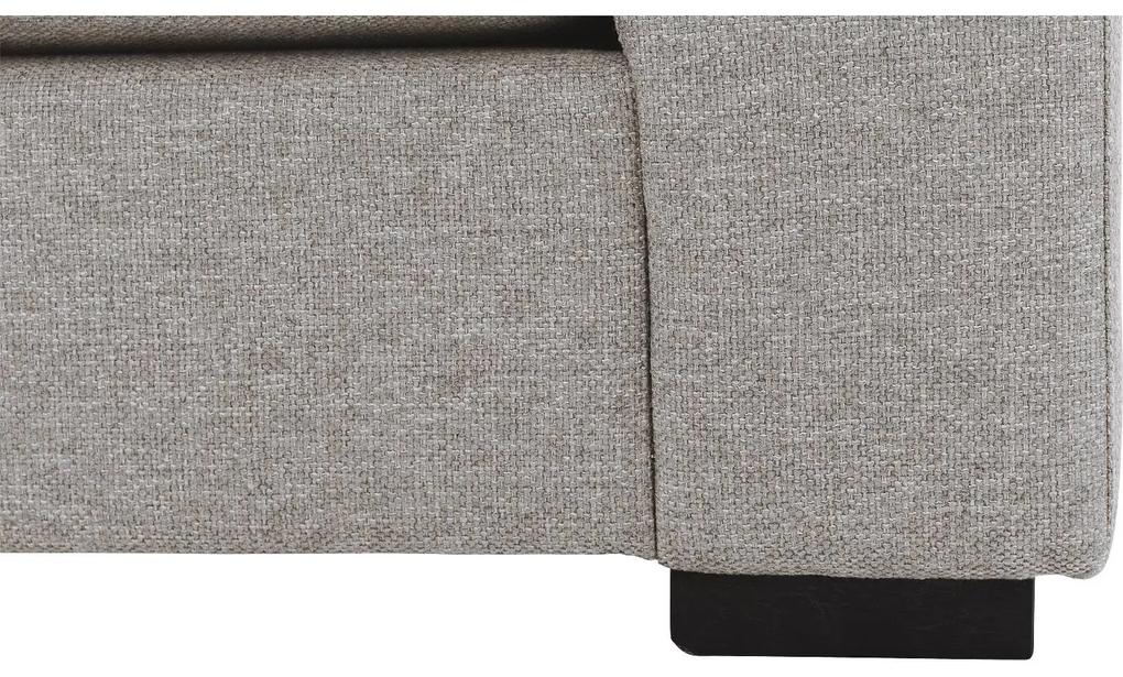 Goossens Hoekbank Lucca Met Chaise Longue grijs, stof, 2,5-zits, stijlvol landelijk met chaise longue rechts