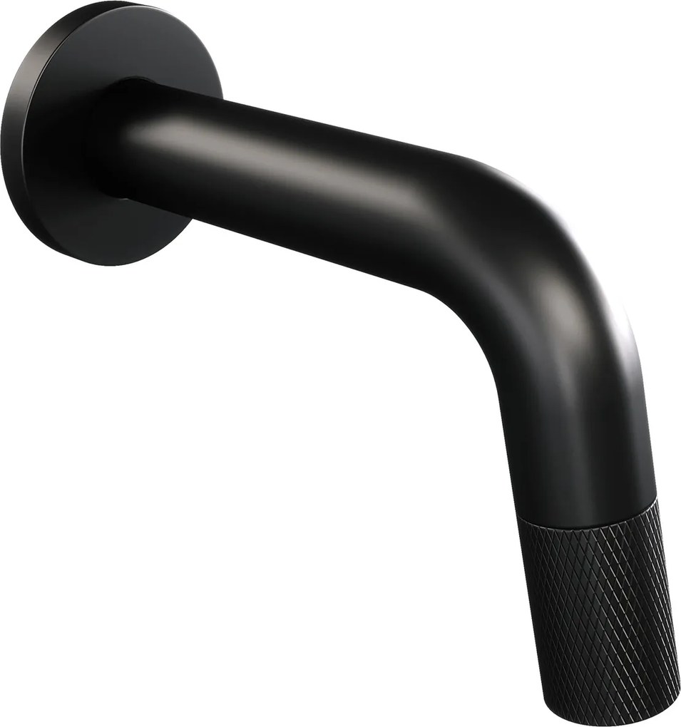 Brauer Black Carving inkortbare inbouw fonteinkraan mat zwart