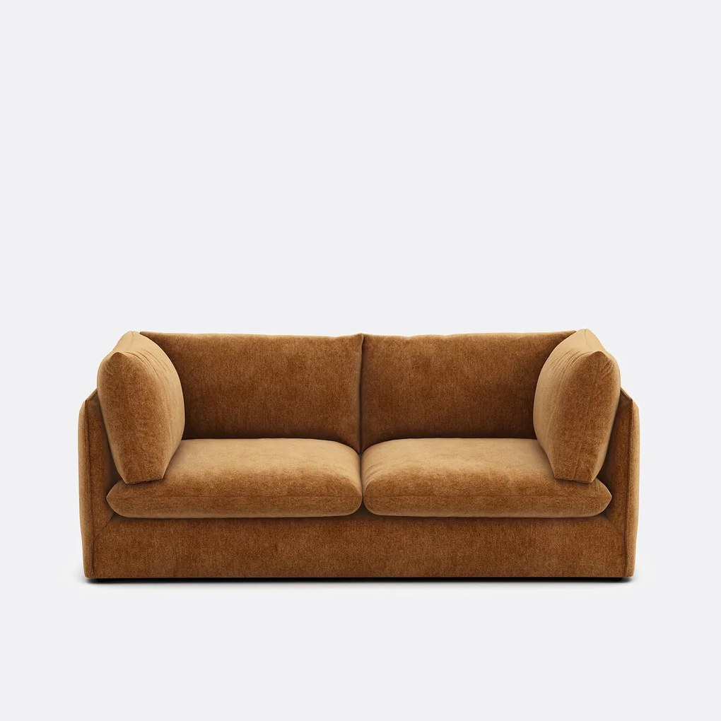 3-zits rechte bank in gevlekt polyester, MALO