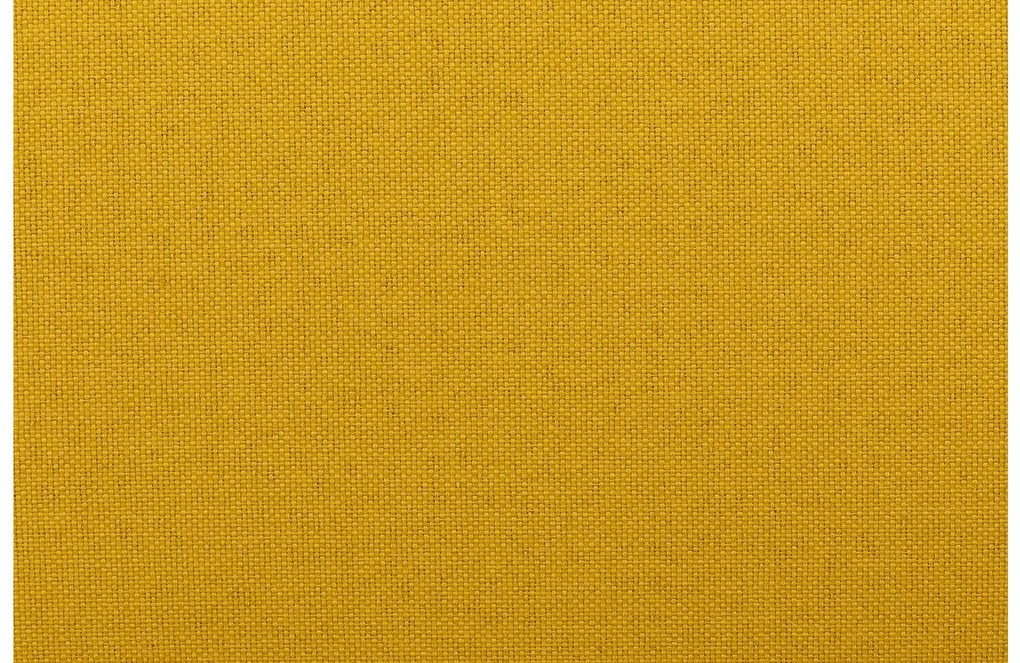 Goossens  Key West geel, stof, 2,5-zits, modern design met ligelement links