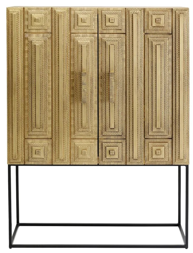 Kare Design Marrakesh Gouden Wandkast Ornamenten - 100x42x140cm.