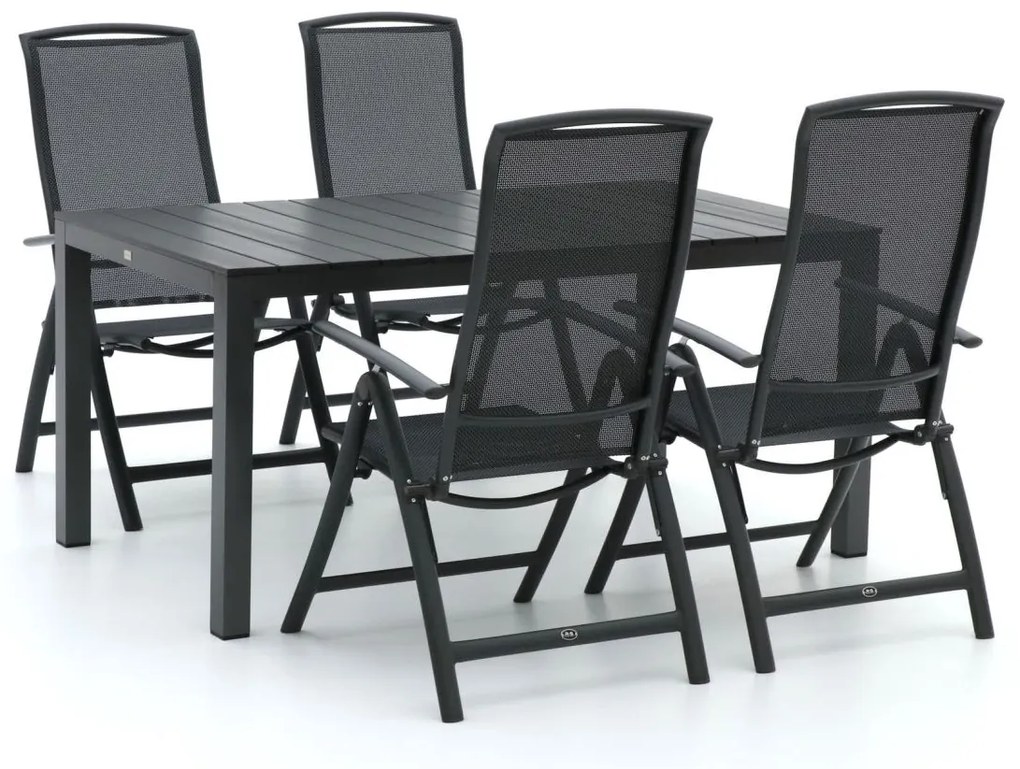 R&S Design Capri/Fidenza 160cm dining tuinset 5-delig verstelbaar