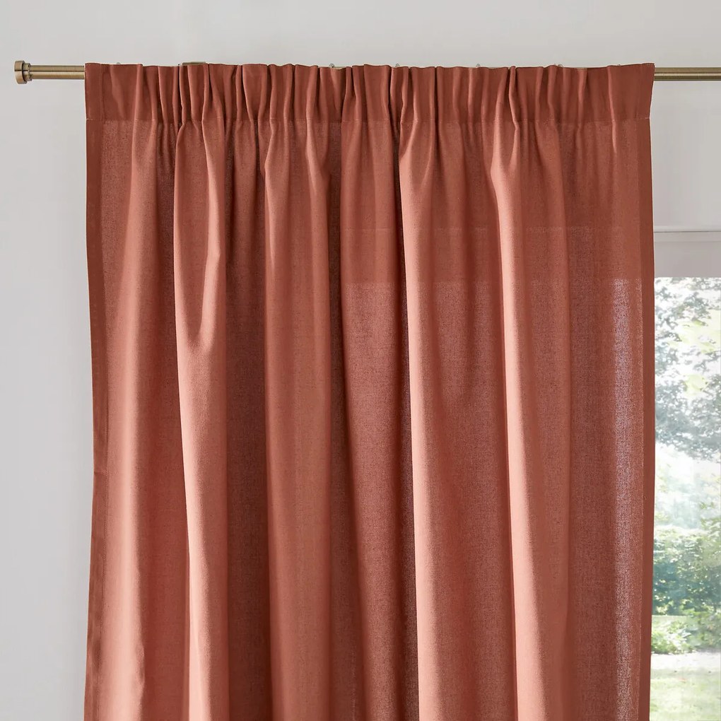 Puur katoenen gordijn, met aangerimpele bies en golf, Scenario