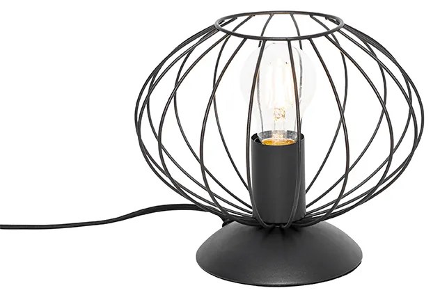 Industriële tafellamp zwart - Margarita