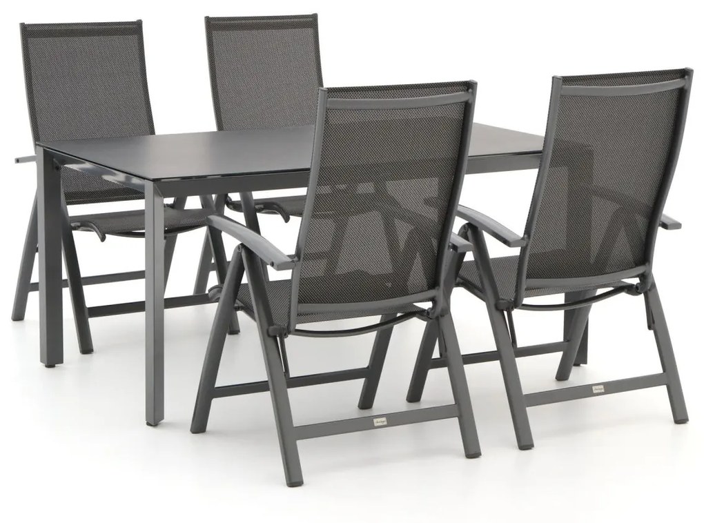 Bellagio Elegance/Veneto 160cm dining tuinset 5-delig verstelbaar