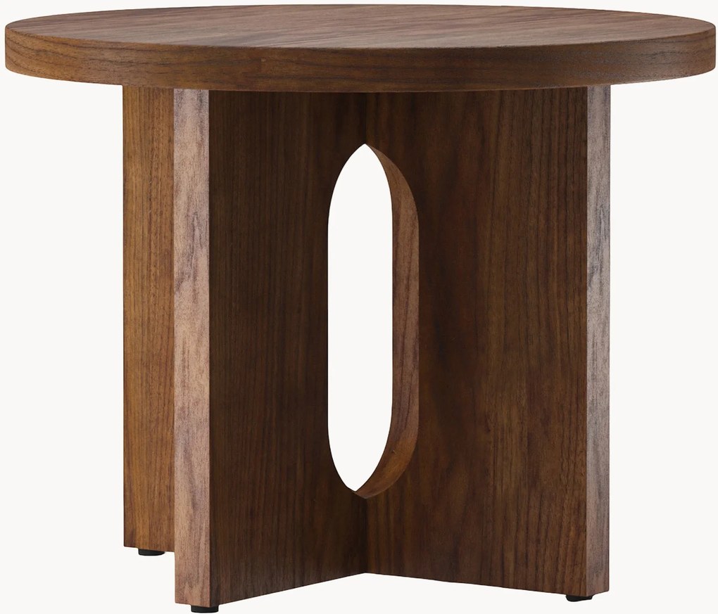 Ronde houten bijzettafel Androgyne