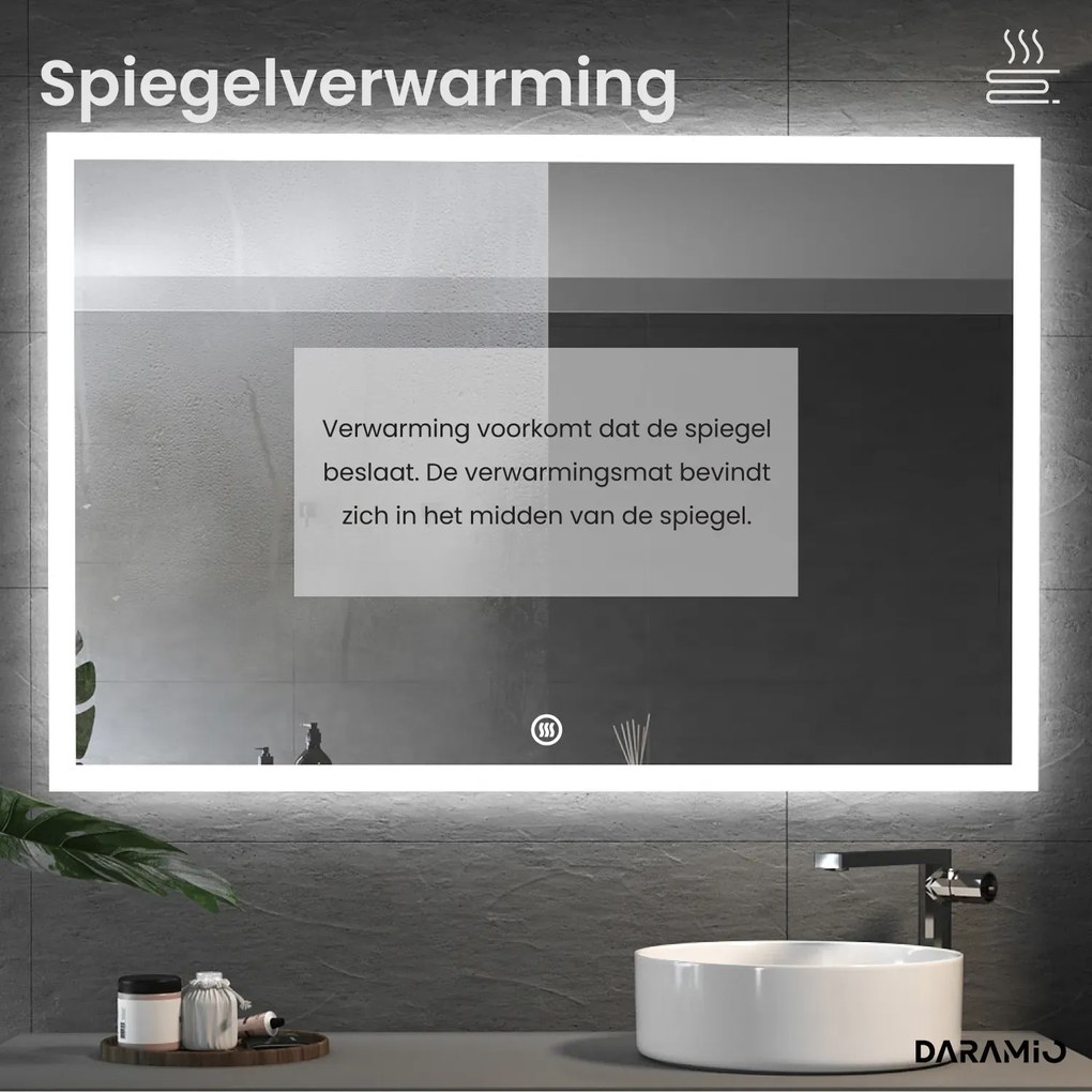 Spiegel met verlichting F4