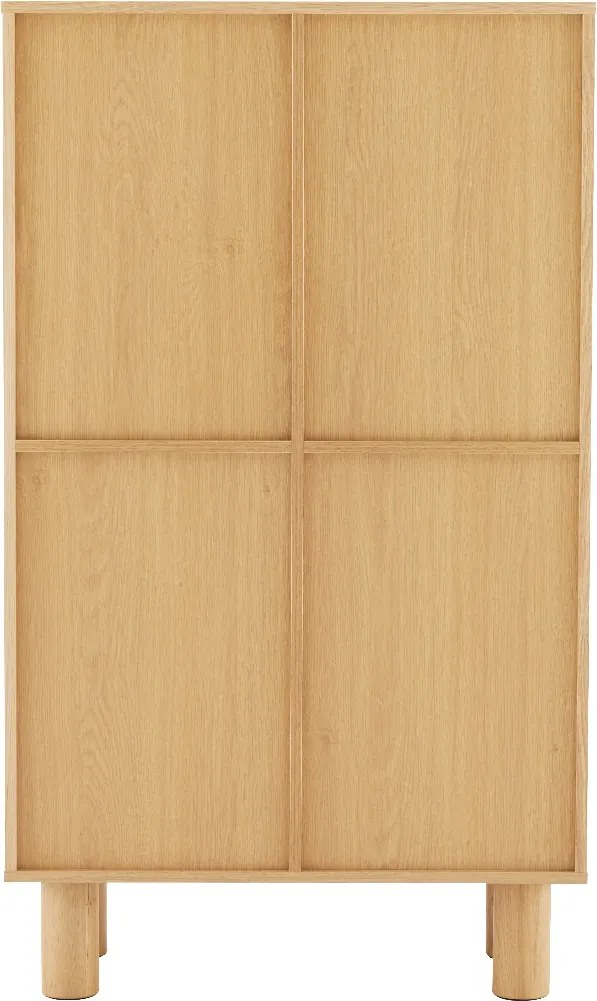Eiken Wandkast Modern - 80x40x137cm.