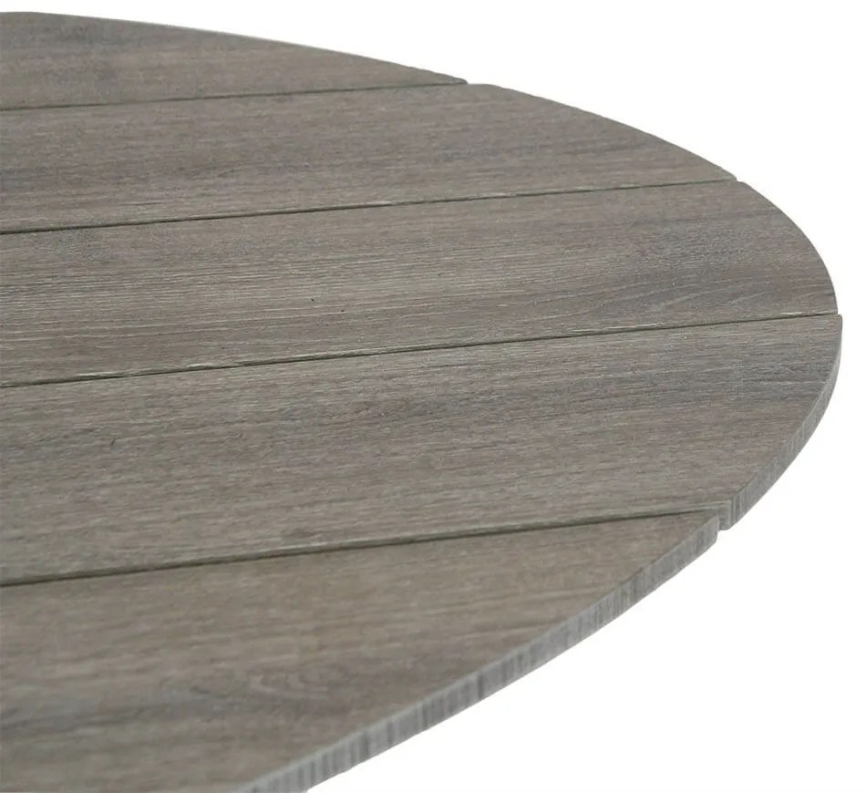 Dining Tuintafel ovaal ellipse 220 x 115 cm Aluminium/polywood Grijs Panama