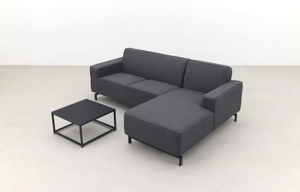 Boavista/Toronto loungebank chaise longue - Sooty - 3-delig - links