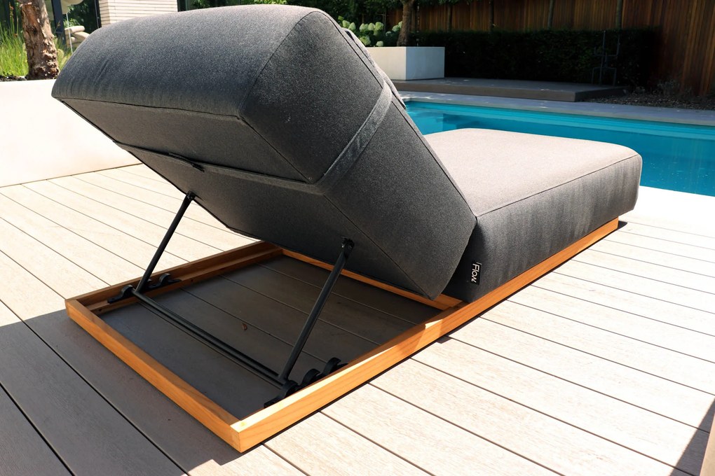 Flow Lio daybed sooty met teakhouten frame SALE