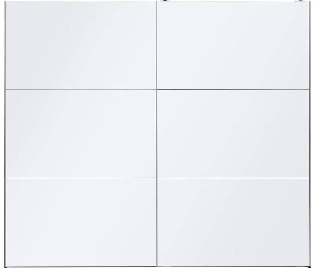Goossens Kledingkast Easy Storage Sdk, 253 cm breed, 220 cm hoog, 2x 3 paneel glas schuifdeuren