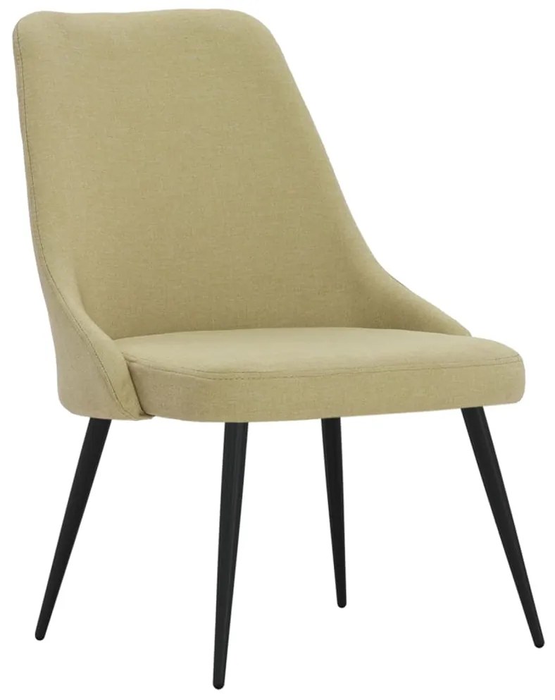 vidaXL Eetkamerstoelen 6 st stof groen