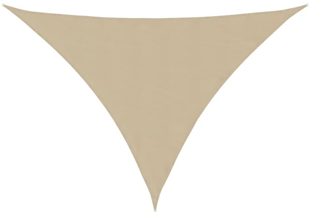 vidaXL Zonnescherm driehoekig 4x4x5,8 m oxford stof beige