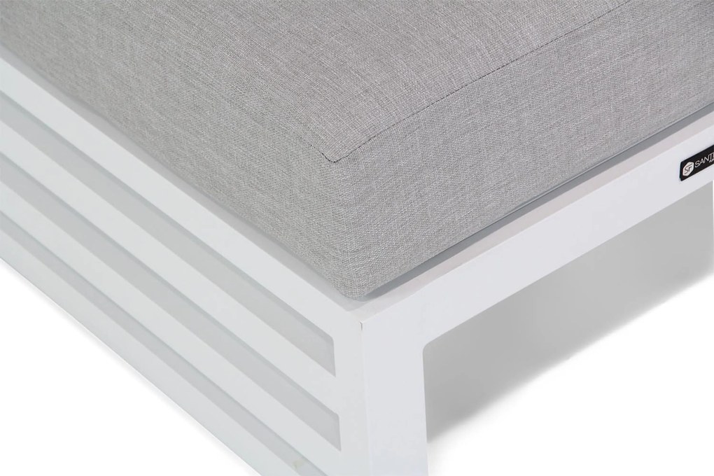 Hoek loungeset 5 personen Aluminium Wit Santika Furniture Santika Jaya