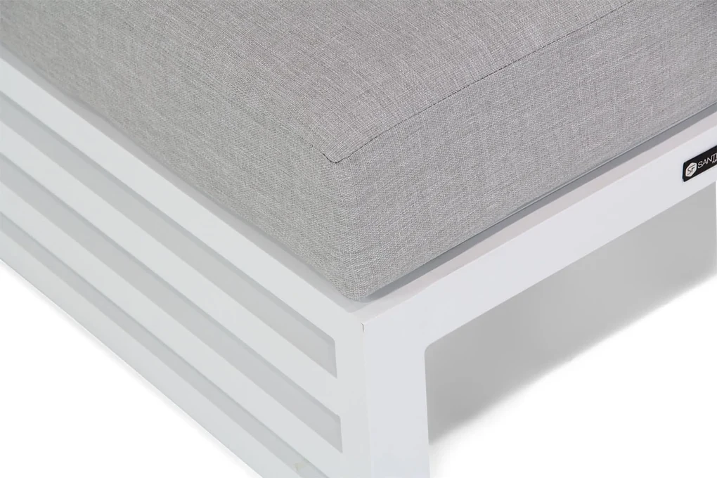 Hoek loungeset 5 personen Aluminium Wit Santika Furniture Santika Jaya