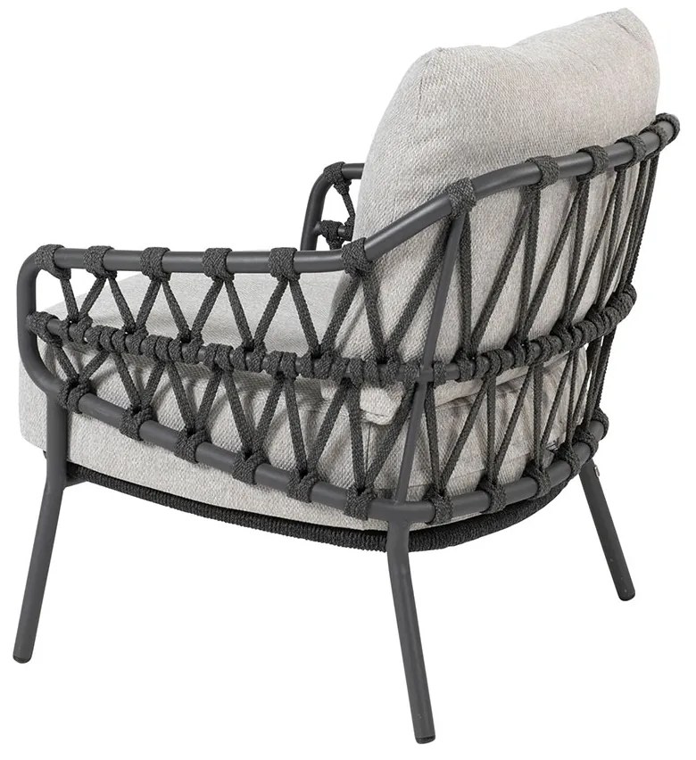 4 Seasons Calpi lage lounge dining stoel - antraciet