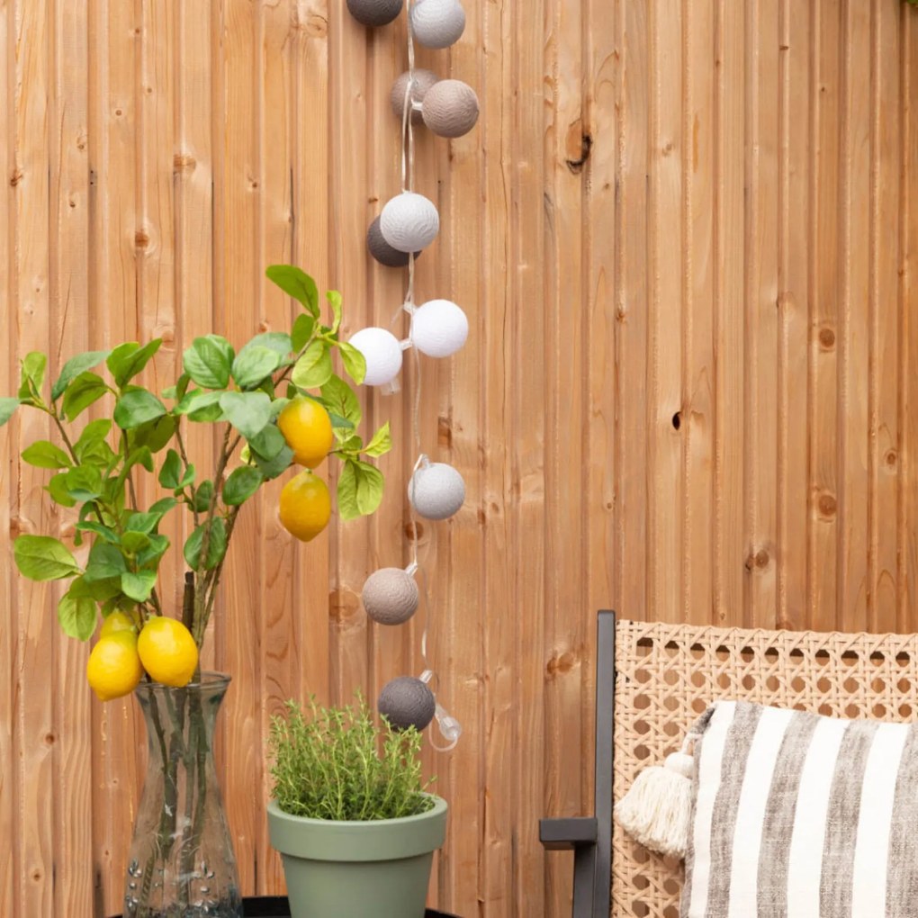 Cotton Ball Lights Outdoor lichtslinger - Starter Kit - Sombra