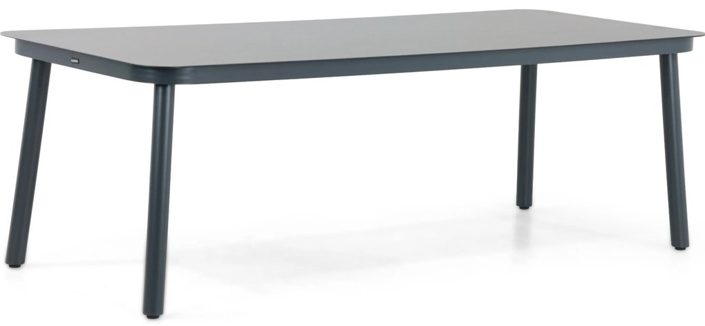 Dining Tuintafel rechthoekig 220 x 90 cm Aluminium/Ceramic glass Grijs Tavano