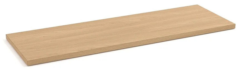 Set van 2 legplanken L110cm met fineerlaag in eik, Johanez
