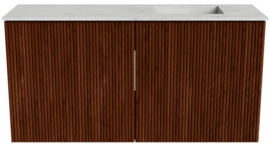 Mondiaz Joya DLux 80cm toiletmeubel ruby met wastafel faye rechts zonder kraangat opalo