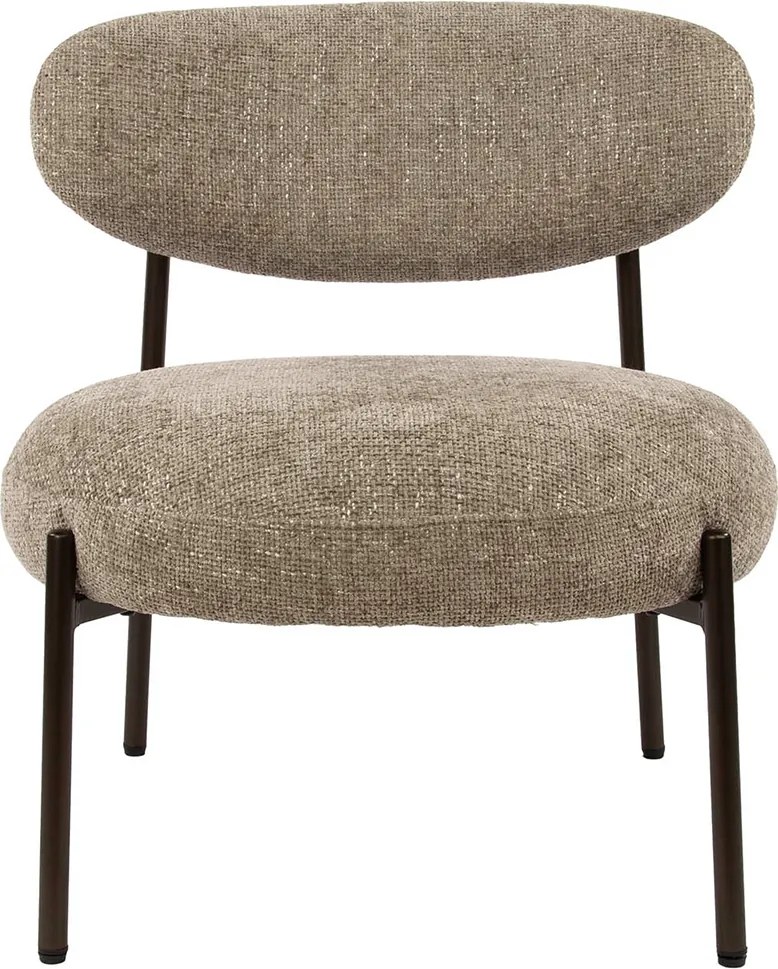 Zandkleur Fauteuil Met Ronde Zitting