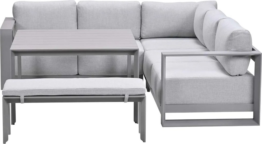 Garden Impressions Malakka lounge dining set 5-delig - taupe - valley sand