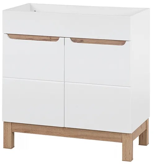 Comad Bali White 821 FSC onderkast 80cm eiken/wit