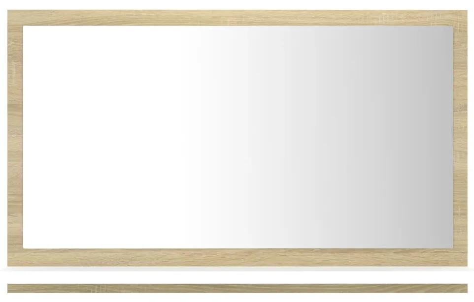 vidaXL Badkamerspiegel 60x10,5x37 cm spaanplaat wit sonoma eikenkleur