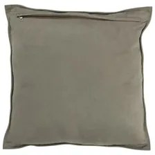 Kussens Grijs J-line  COUSSIN CARR PETIT CUIR VE (45x45x8cm)