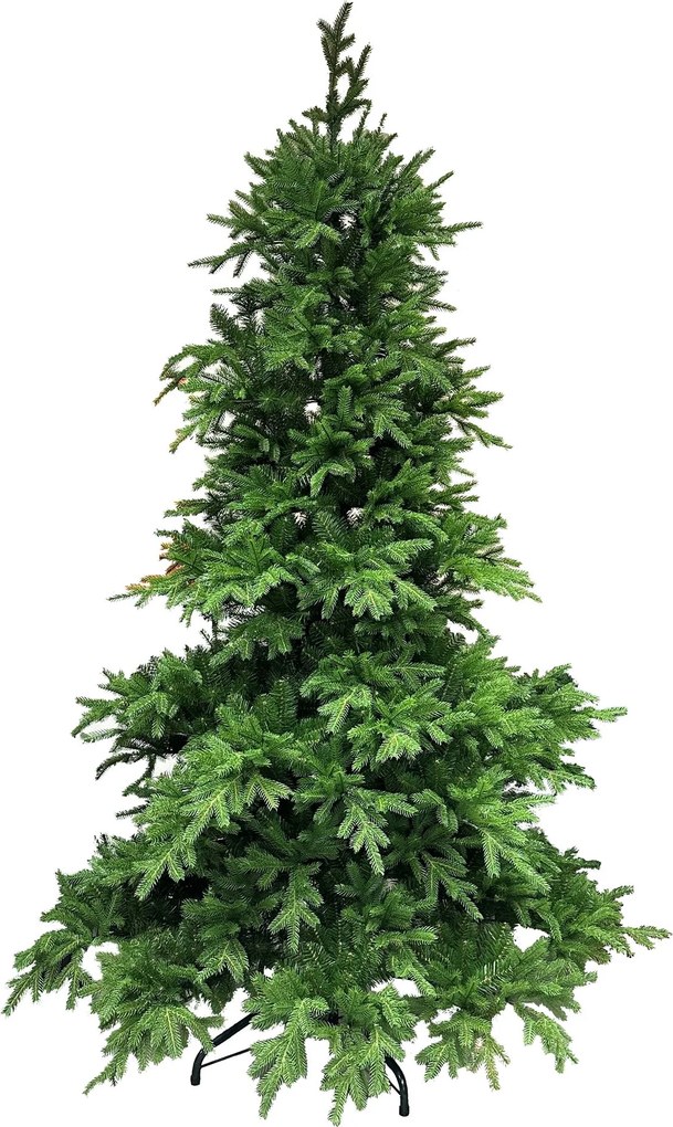Decorator Tree kunstkerstboom - 228 cm - Groen - Diameter 147 cm - 2788 tips - Metalen voet