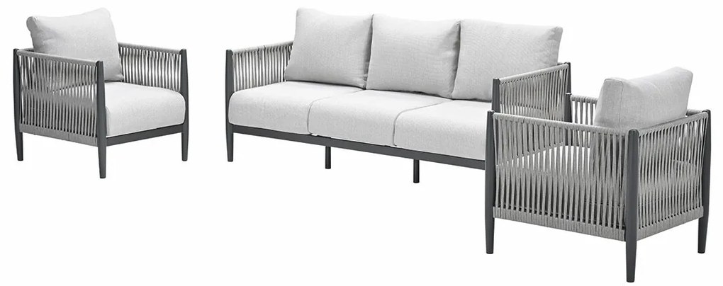 Garden Impressions Tavira loungeset 3-delig - grey sand