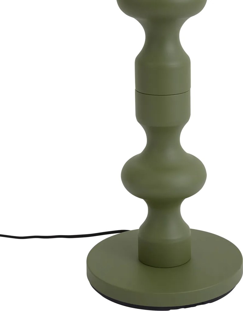 Retro vloerlamp groen met stoffen kap 160cm - Captain