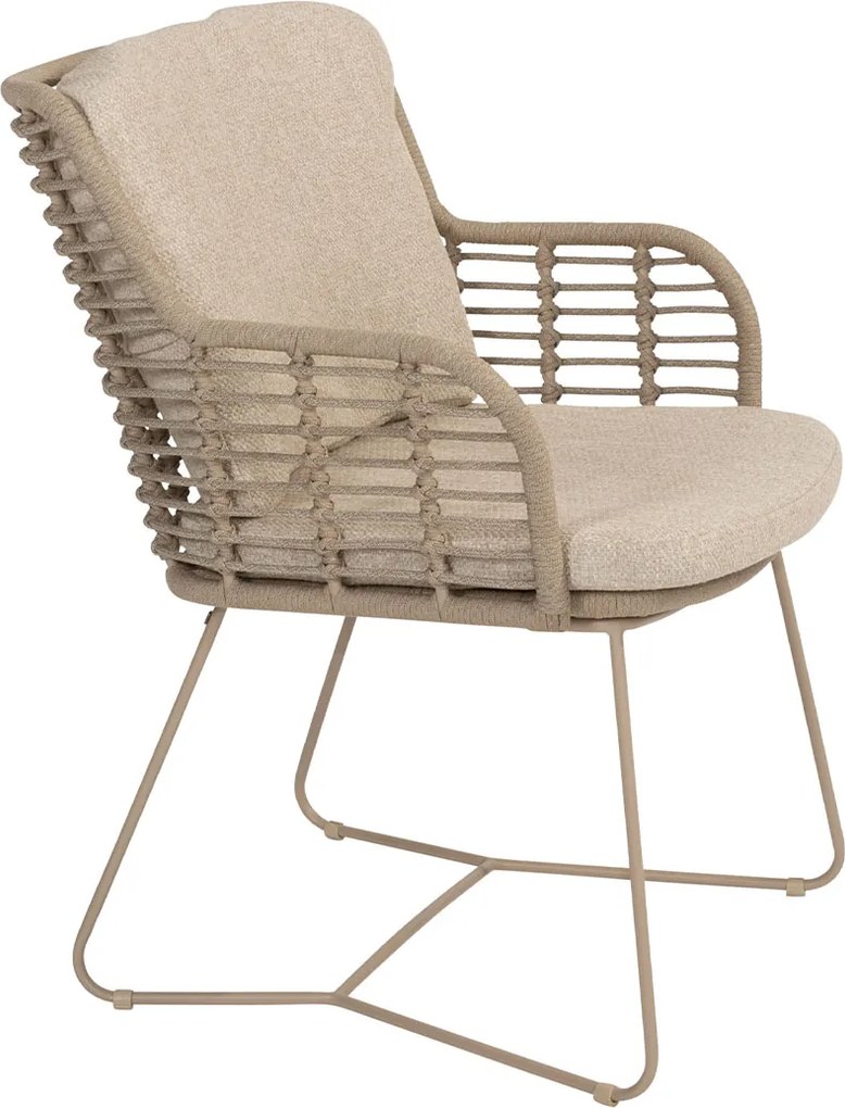 4 Seasons Fabrice tuinset 7-delig - Prado tuintafel 240x105 cm - ceramic sabbia latte