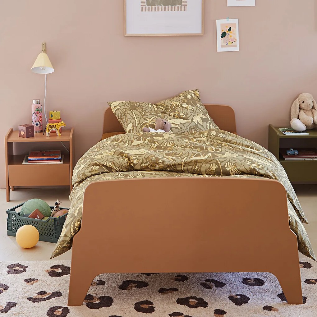 Bed met retro vintage stijl, 1 persoon, Adil