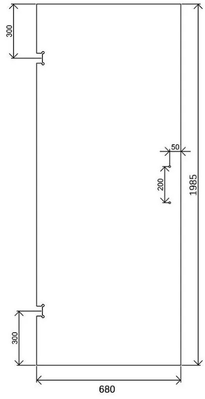 Saniclear Modern glazen douchedeur 70x200cm brons glas