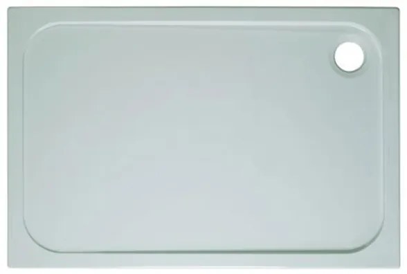 Crosswater Shower Tray douchebak 120x90x4.5cm met antikalkbehandeling stone resin wit SR0R91200