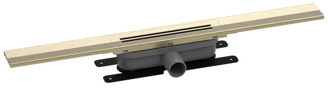 Easy drain R-line Clean Color douchegoot 120cm brushed brass RLCED1200BBS