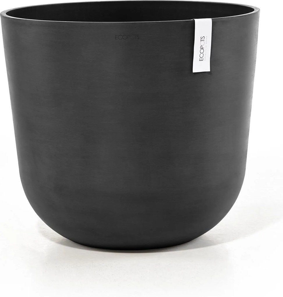 Ecopots bloempot Oslo 55 - Rond - Dark Grey - Diameter 55 x H48,5 cm