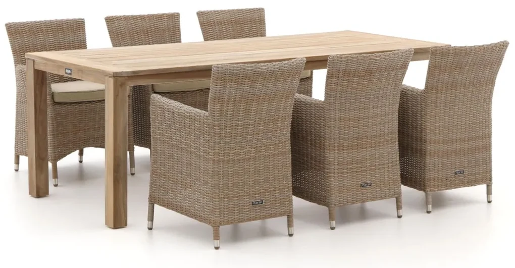 Intenso Borno/ROUGH-S 220cm dining tuinset 7-delig
