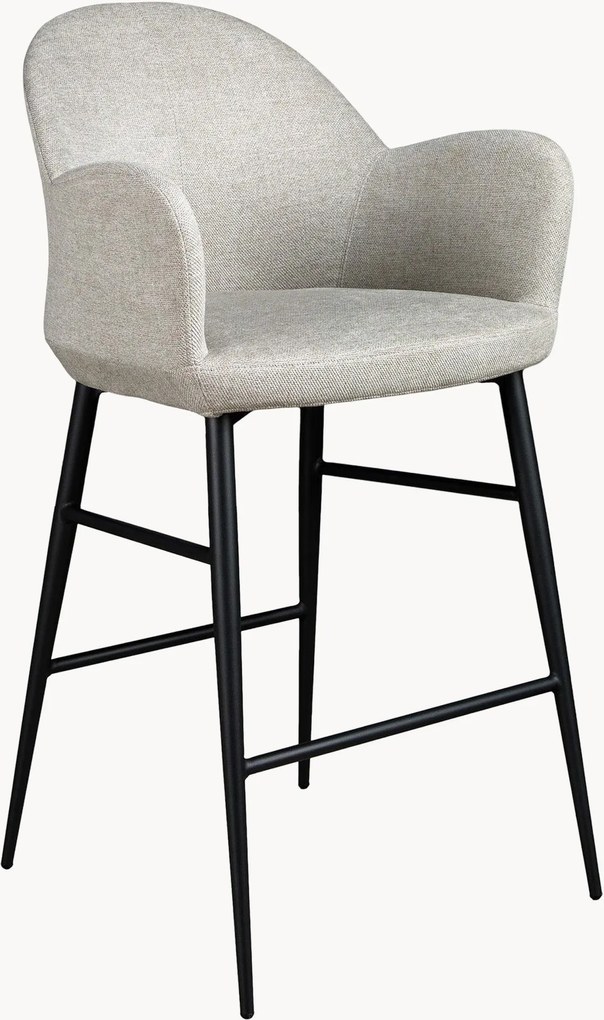 Gestoffeerde barstoel Xenxo met armleuningen