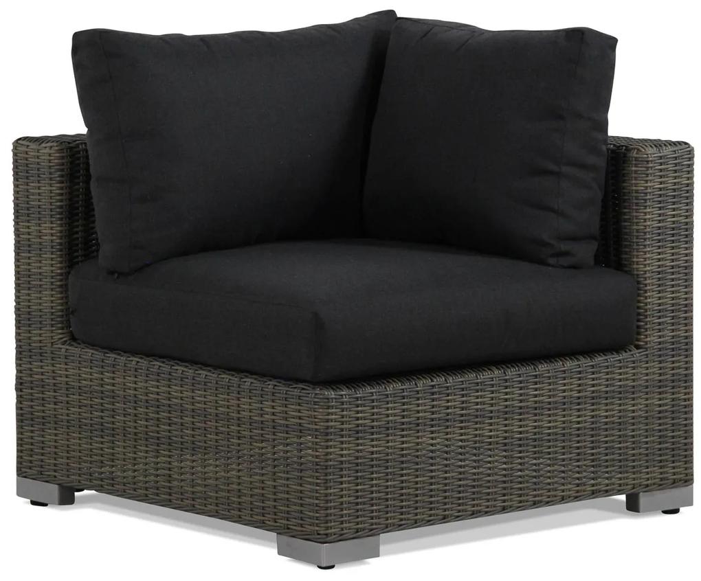 Chaise Loungeset Wicker Taupe 2 personen Garden Collections Toronto