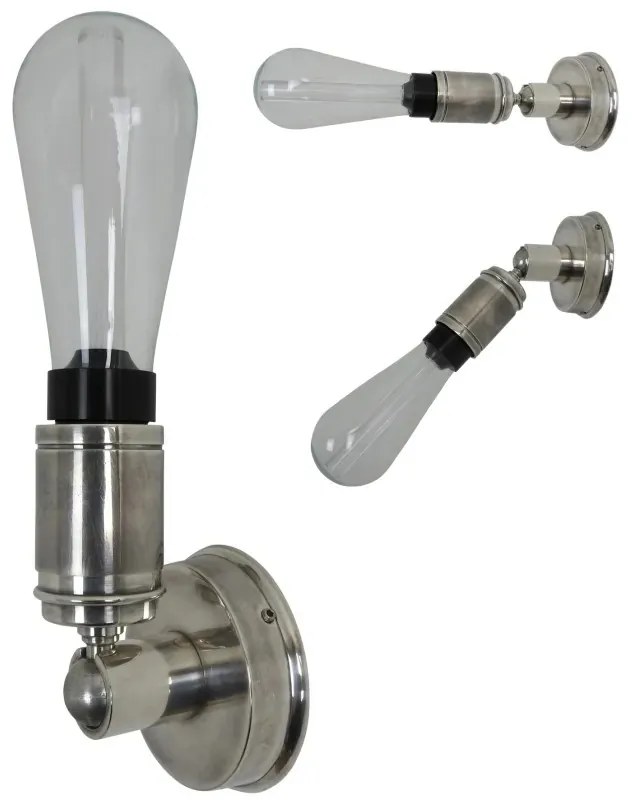 Muurlamp Milton Antiek Zilver