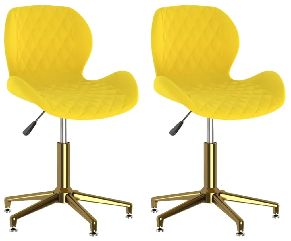 Eetkamerstoelen 2 st draaibaar kunstleer wit kopen