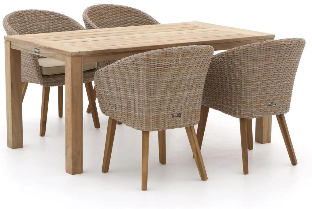 Intenso Tropea/ROUGH-S 160cm dining tuinset 5-delig