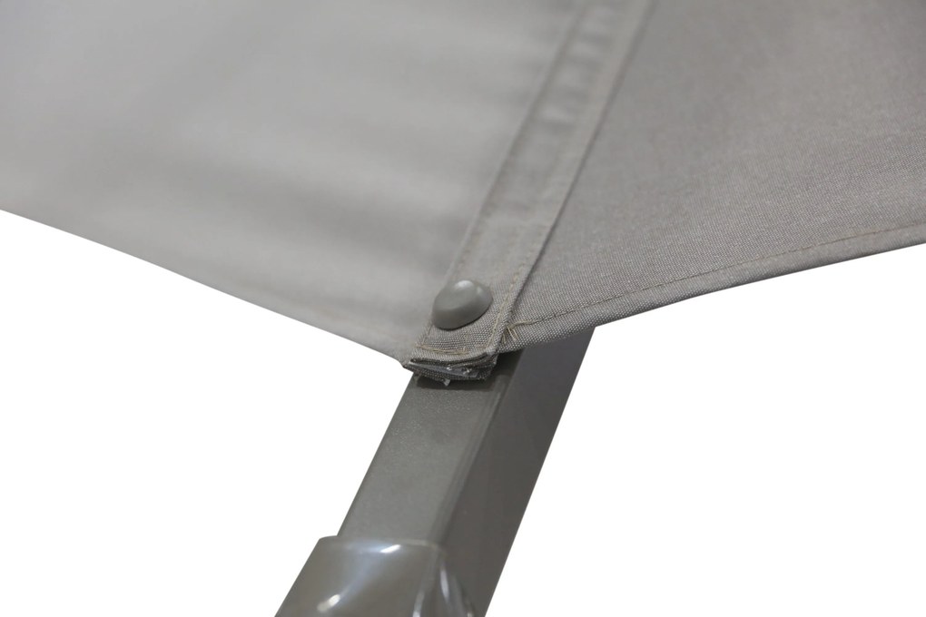Zweefparasol  3.5m S2 Excellent (excl. voet) Taupe-naturel-bruin Camello Luna