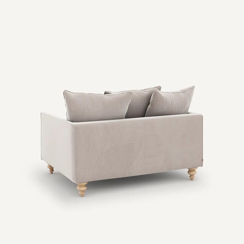 2-zits compact fluwelen bank, Lazare