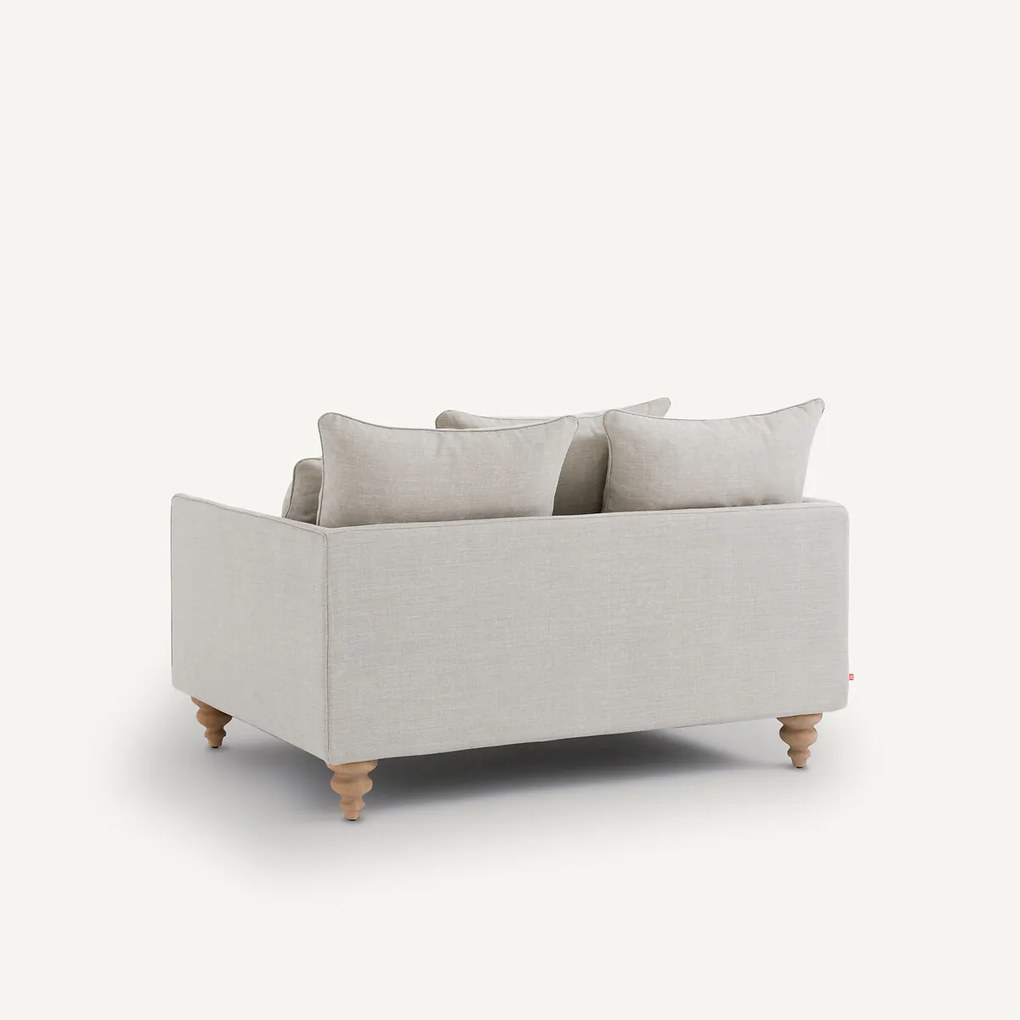 2-zits bank in katoen en linnen, Lazare