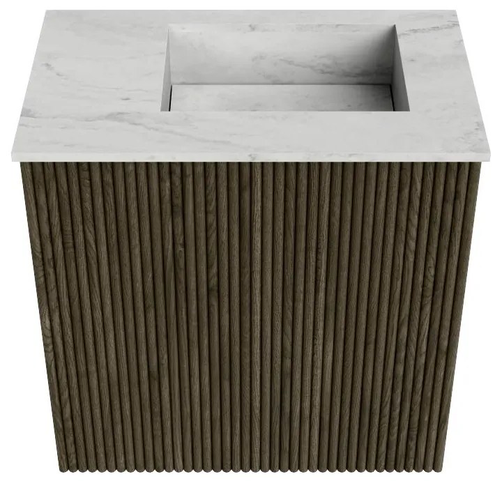 Mondiaz Joya DLux 40cm toiletmeubel shadow met wastafel faye rechts zonder kraangat opalo
